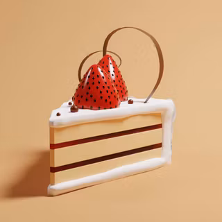 3D desserts wallpaper