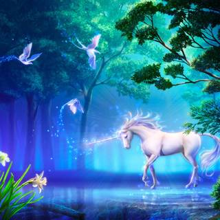 Cute mythical creatures wallpaper