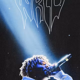 Juice Wrld blue wallpaper
