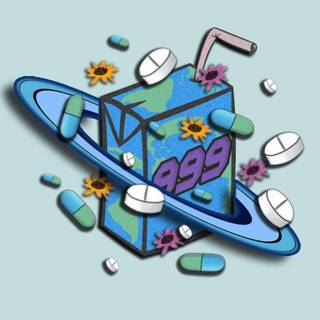 Juice Wrld blue wallpaper