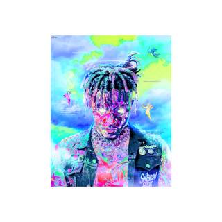 Juice Wrld blue wallpaper
