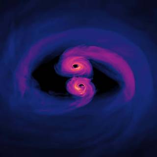 Space wave wallpaper