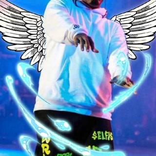 Juice Wrld blue wallpaper