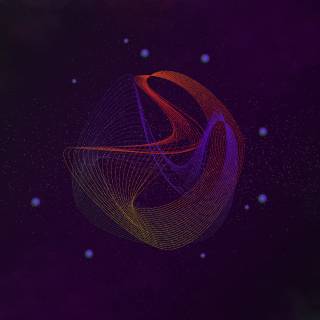 Space wave wallpaper