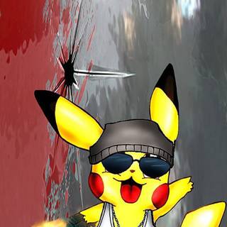 Gangster Pikachu wallpaper