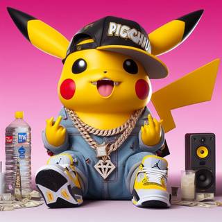 Gangster Pikachu wallpaper