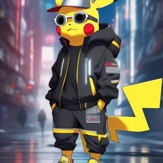 Gangster Pikachu wallpaper