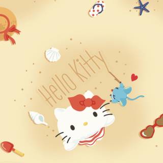 Hello Kitty beach wallpaper