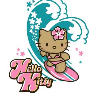 Hello Kitty beach wallpaper