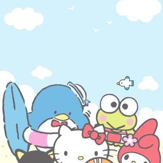 Hello Kitty beach wallpaper