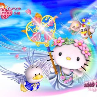 Hello Kitty beach wallpaper