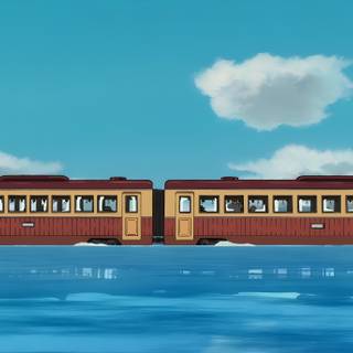 Spirited Away train wallpaper