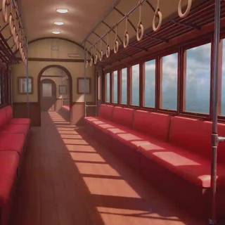 Spirited Away train wallpaper
