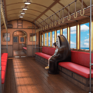 Spirited Away train wallpaper