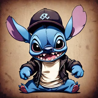 Gangster Stitch wallpaper