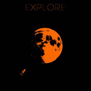 Minimalist 4k orange wallpaper