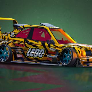 4k cartoon car wallpaper