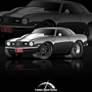 4k cartoon car wallpaper