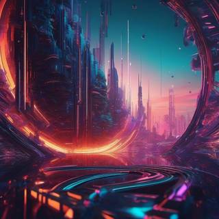 Futuristic abstract wallpaper