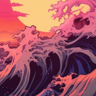 Japanese painting 4k wallpaper