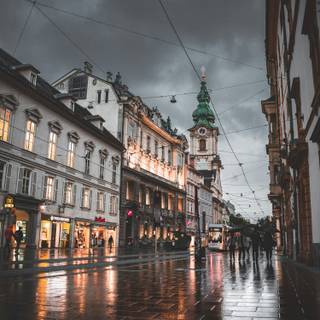 4k rainy city wallpaper