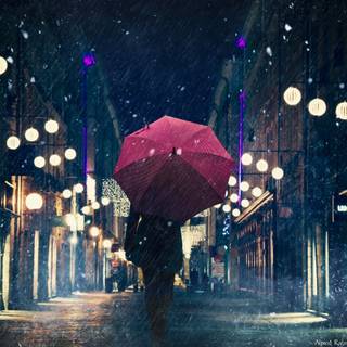 4k rainy city wallpaper