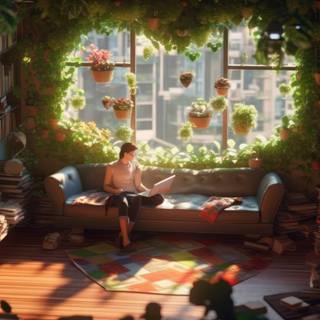 4k bookshelf wallpaper