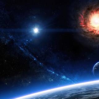 Space laptop 4k wallpaper