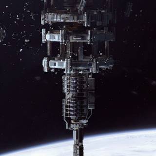 Space ship phone wallpaper