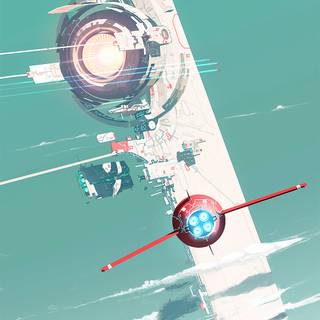 Space ship phone wallpaper