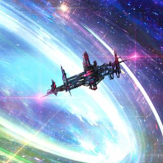 Space ship phone wallpaper