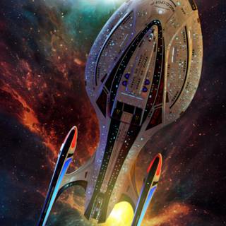 Space ship phone wallpaper