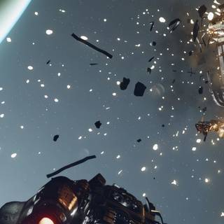 Space ship phone wallpaper