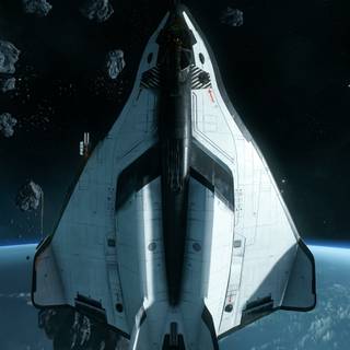 Space ship phone wallpaper