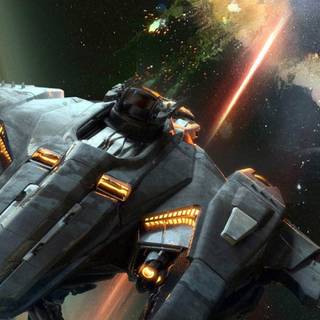 Space ship phone wallpaper