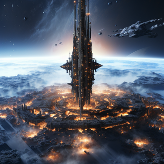 Space ship phone wallpaper