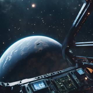 Space ship phone wallpaper