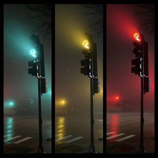 Street lights iPhone wallpaper