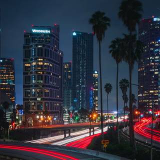 Street lights iPhone wallpaper