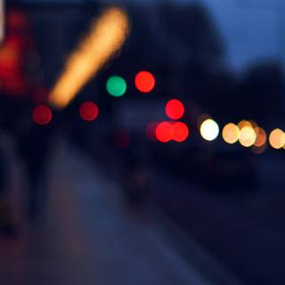 Street lights iPhone wallpaper