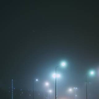 Street lights iPhone wallpaper