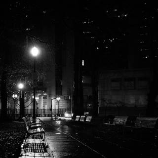 Street lights iPhone wallpaper