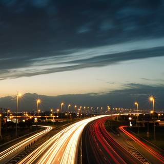 Street lights iPhone wallpaper