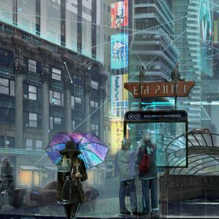 Rainy day iPhone wallpaper