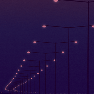 Street lights iPhone wallpaper
