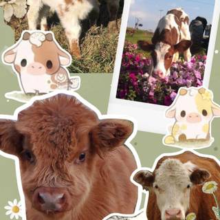 Mini cow wallpaper