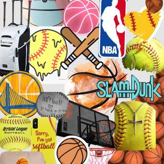 Softball preppy wallpaper