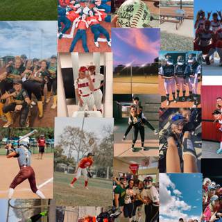 Softball preppy wallpaper