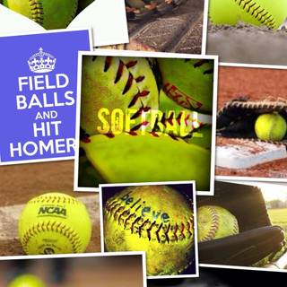Softball preppy wallpaper