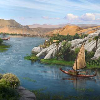 The Nile river wallpaper